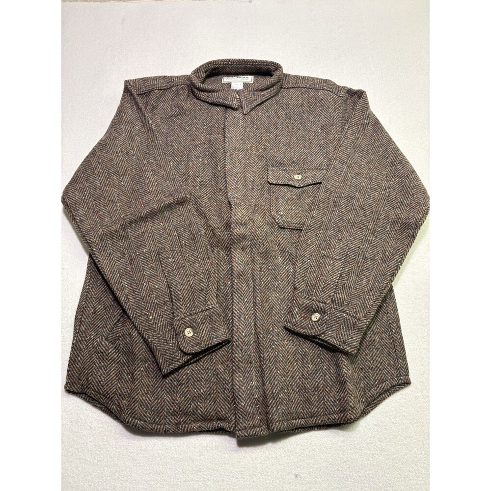 Vintage L.L. Bean Herringbone Wool Blend Jacket-L